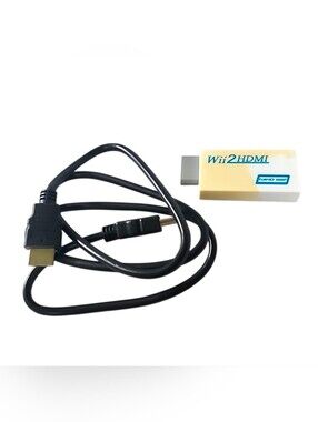 Wii2HDMI Adapter with HDMI Cable